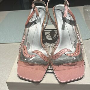 GOOD TIMES | Clear pink heels, crystal details | Sz 9